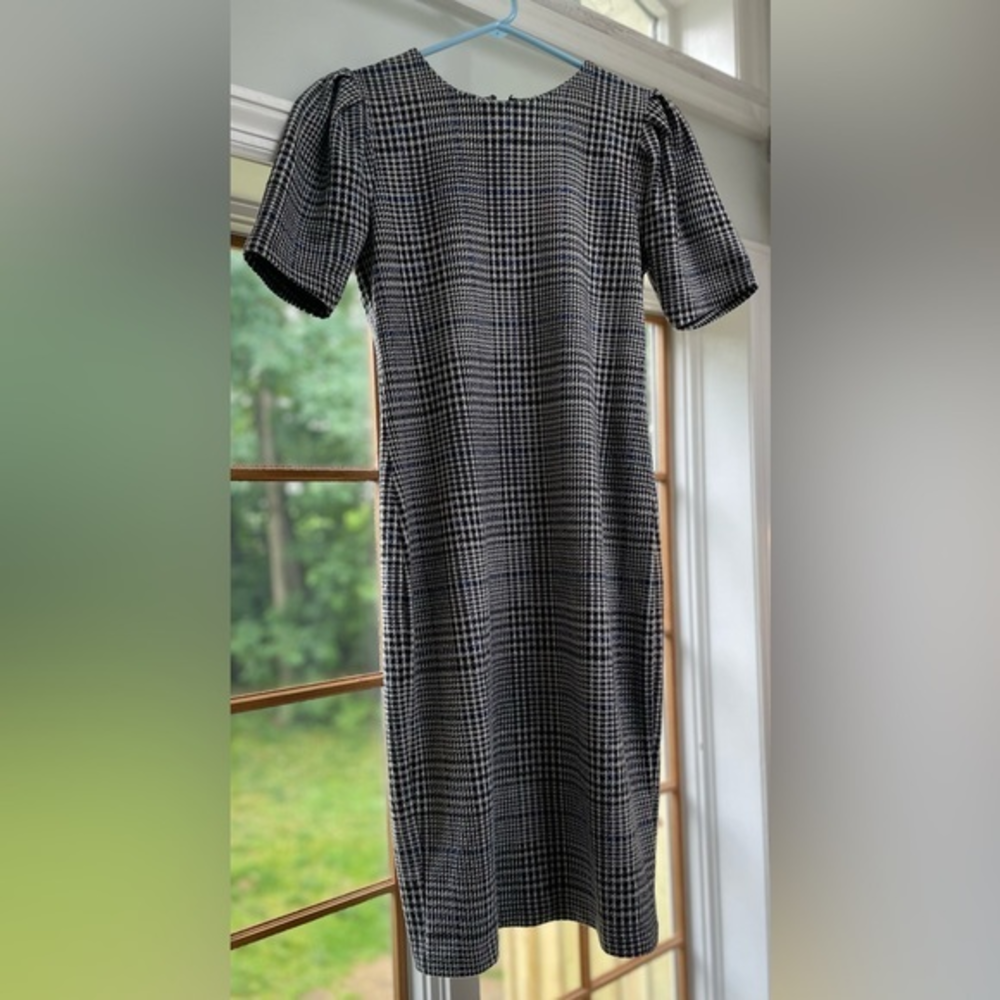Lauren Ralph Lauren Glen Plaid Jacquard Knit Dress Women‎ Size Small